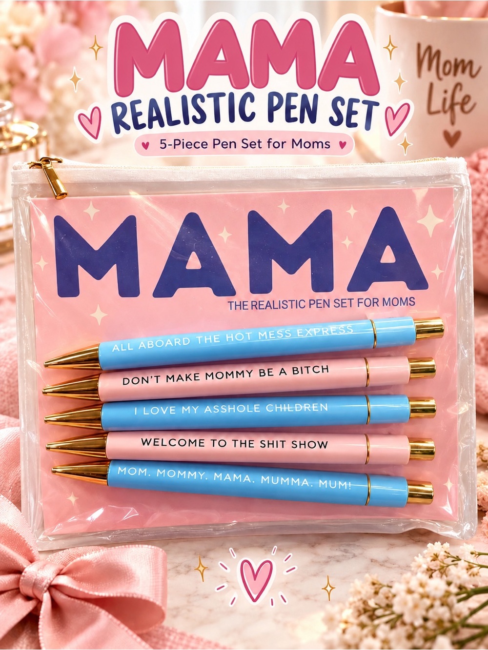 Mama Realistic Pen Set